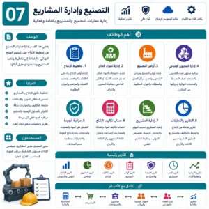 برنامج ERP التصنيع وإدارة المشاريع
